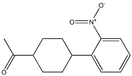 1-[4-(2-Nitrophenyl)cyclohexyl]ethan-1-one Struktur