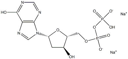 2'-Deoxyinosine-5'-diphosphate, Disodium salt Struktur