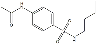 4-Acetamido-N-butylbenzenesulfonamide Struktur