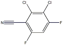 2,3-Dichloro-4,6-difluorobenzonitrile Struktur