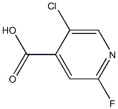 5-Chloro-2-fluoro-4-carboxypyridine Struktur