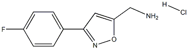 C-[3-(4-Fluoro-phenyl)-isoxazol-5-yl]-methylaminehydrochloride Struktur