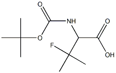 Boc-3-fluoro-DL-valine Struktur