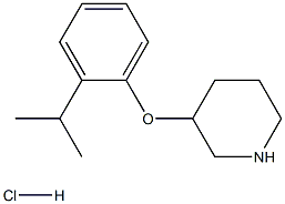 3-(2-Isopropylphenoxy)piperidine hydrochloride Struktur