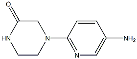 4-(5-Amino-2-pyridinyl)-2-piperazinone Struktur