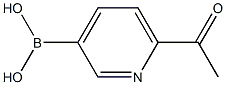 6-Acetylpyridine-3-Boronicacid Struktur