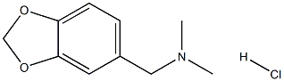 1-(benzo[d][1,3]dioxol-5-yl)-N,N-dimethylmethanamine hydrochloride Struktur