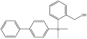 2-[(4-Biphenylyl)dimethylsilyl]benzyl alcohol, 95% Struktur