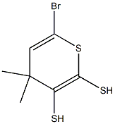 4,4-dimethyl-6-bromodithiothiopyran Struktur