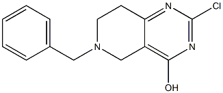 6-Benzyl-2-chloro-5,6,7,8-tetrahydropyrido[4,3-d]pyrimidin-4-ol Struktur