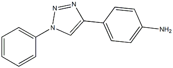 4-(4-Aminophenyl)-1-phenyl-1H-1,2,3-triazole Struktur