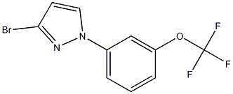 3-bromo-1-(3-(trifluoromethoxy)phenyl)-1H-pyrazole Struktur