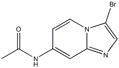 N-(3-bromoimidazo[1,2-a]pyridin-7-yl)acetamide Struktur