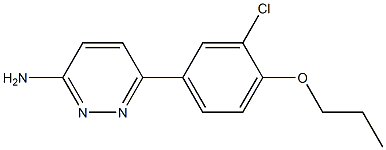 6-(3-chloro-4-propoxyphenyl)pyridazin-3-amine Struktur