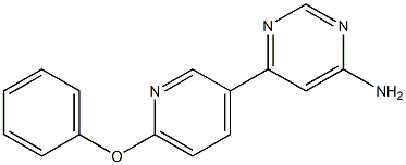 6-(6-phenoxypyridin-3-yl)pyrimidin-4-amine Struktur