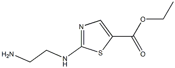 ethyl 2-(2-aminoethylamino)thiazole-5-carboxylate Struktur