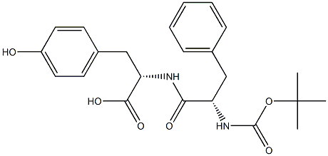 Boc-L-phenylalanyl-L-tryosine Struktur