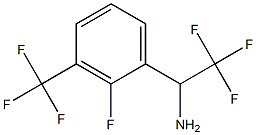 2,2,2-trifluoro-1-[2-fluoro-3-(trifluoromethyl)phenyl]ethanamine Struktur