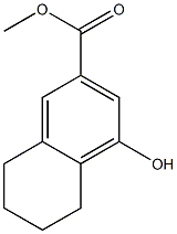 methyl 4-hydroxy-5,6,7,8-tetrahydronaphthalene-2-carboxylate Struktur