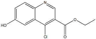 ethyl 4-chloro-6-hydroxyquinoline-3-carboxylate Struktur