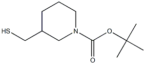 tert-butyl 3-(mercaptomethyl)piperidine-1-carboxylate Struktur