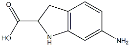 6-aminoindoline-2-carboxylic acid Struktur