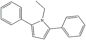 1-ethyl-2,5-diphenyl-1H-pyrrole Struktur