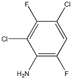 2,4-dichloro-3,6-difluoroaniline Struktur