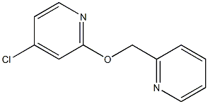 2-((4-chloropyridin-2-yloxy)methyl)pyridine Struktur