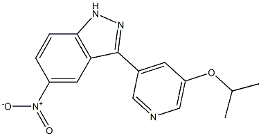 3-(5-isopropoxypyridin-3-yl)-5-nitro-1H-indazole Struktur