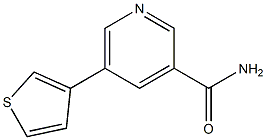 5-(thiophen-3-yl)pyridine-3-carboxamide Struktur