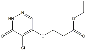 ethyl 3-(5-chloro-1,6-dihydro-6-oxopyridazin-4-yloxy)propanoate Struktur