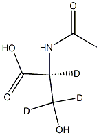 N-Acetyl-L-serine-2,3,3-d3 Struktur