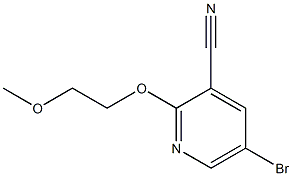 2-(2-methoxyethoxy)-5-bromopyridine-3-carbonitrile Struktur