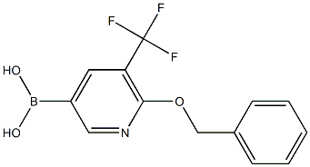 6-(benzyloxy)-5-(trifluoroMethyl)pyridin-3-ylboronic acid Struktur