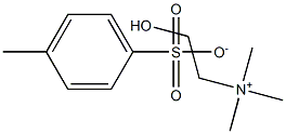 2-hydroxy-N,N,N-trimethylethanaminium tosylate Struktur