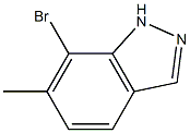 7-Bromo-6-methyl-1H-indazole Struktur