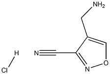 4-(aMinoMethyl)isoxazole-3-carbonitrile hydrochloride Struktur