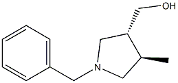 ((3R,4R)-1-benzyl-4-Methylpyrrolidin-3-yl)Methanol Struktur