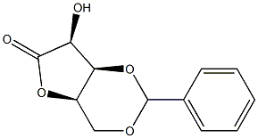 3,5-O-Benzylidene-D-lyxono-1,4-lactone Struktur