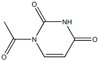 1-Acetyl uracil Struktur