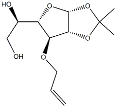 3-O-Allyl-1,2-O-isopropylidene-a-D-galactofuranose Struktur