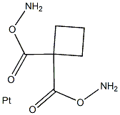 1,1-cyclobutanedicarboxylic acid diammine platinum Struktur