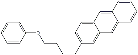 2-(4-phenoxybutyl)anthracene Struktur