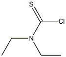 Diethylaminothiocarbonyl chloride Struktur