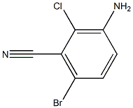 3-amino-6-bromo-2-chlorobenzonitrile Struktur