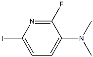 (2-Fluoro-6-iodo-pyridin-3-yl)-dimethyl-amine Struktur