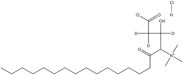 Palmitoyl-L-carnitine-d3 Hydrochloride Struktur