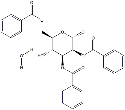 甲基-2,3,6-三-O-苯甲?；?A-D-甘露糖一水合物, , 結(jié)構(gòu)式