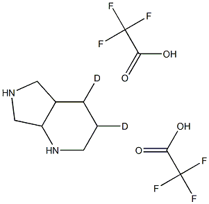 Octahydro-1H-pyrrolo[3,4-b]pyridine-d2 Di-trifluoroacetate Struktur